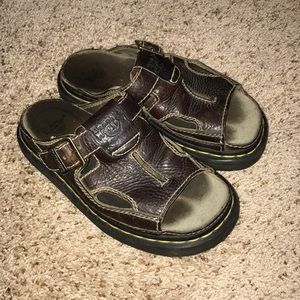 Dr. Martens leather chunky sandal orthopedic shoes